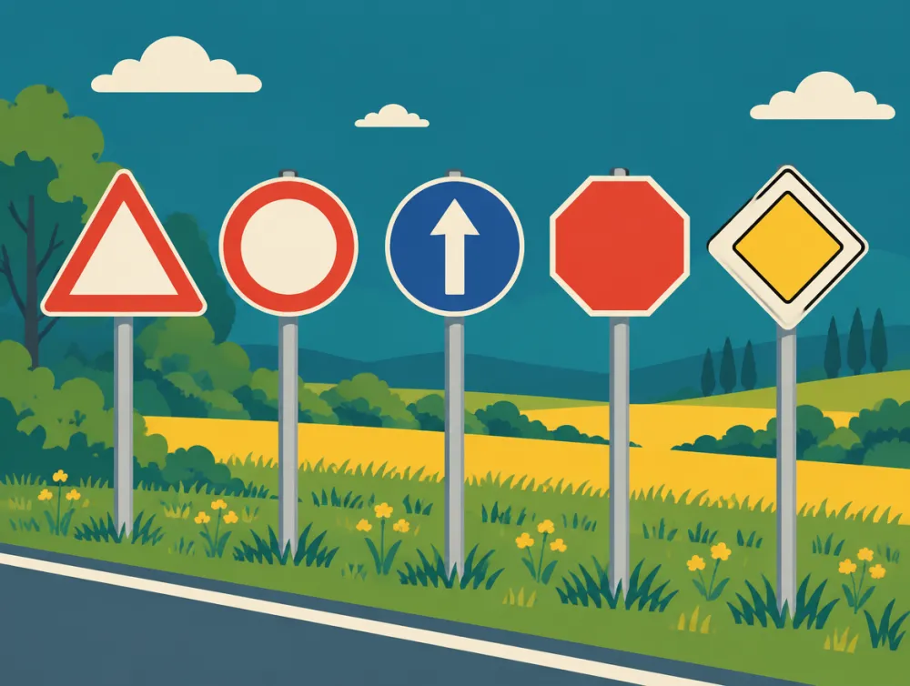 Illustration: Verkehrszeichen